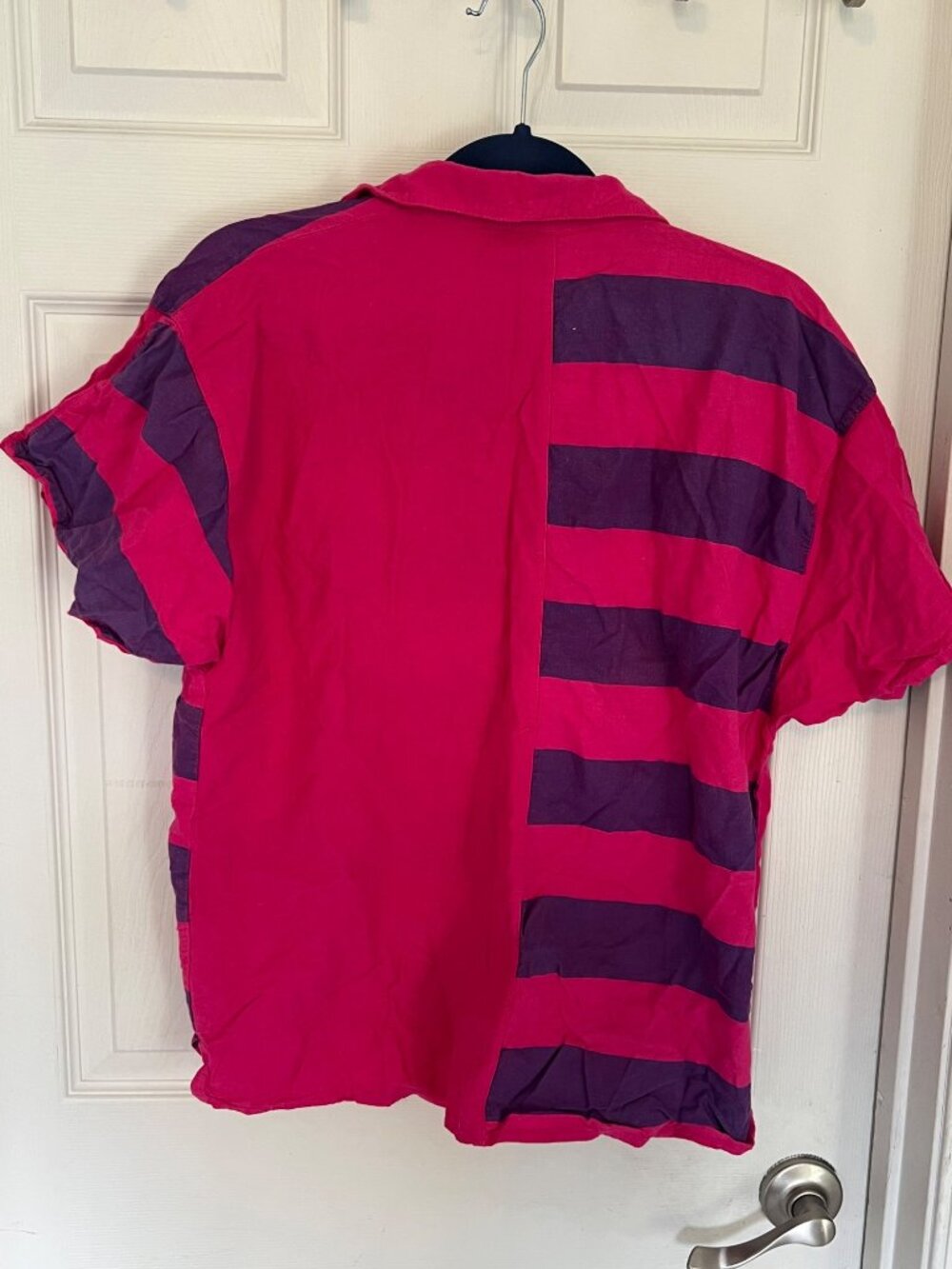 Vintage 80's International Outlook Color Block Button Down Shirt Large - Picture 7 of 9